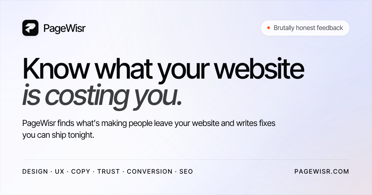 Pagewisr social preview